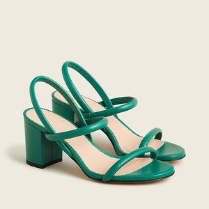 J.Crew Lucie Slingback Block-heel Sandals